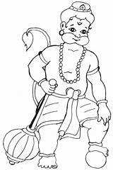 Hanuman Coloring Pages Hindu Bal Kids Gods Printable Lord Childhood Mythology Goddesses Wallpaper Template Print Drawing Sketch Drawings Color Pdf sketch template