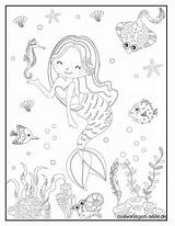 Meerjungfrau Mermaid Coloring Meerjungfrauen Malvorlage Malvorlagen Topkleurplaat Kostenlos Zeemeermin Verbnow Freunde Fische sketch template