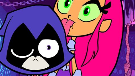 Image – Starfire Licks The Gunk Off Raven Teen Titans Go Wiki Fandom