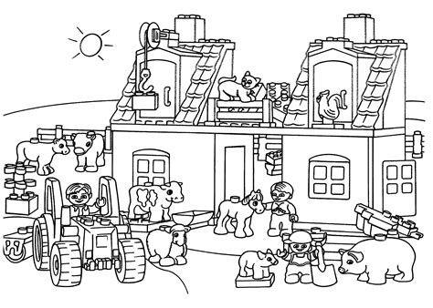 lego duplo coloring pages coloring home