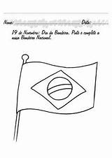 Bandeira Atividades Colorir Novembro Imprimir Salve sketch template