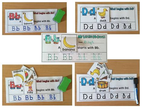 alphabet flip books writing  tracing practice books bw color