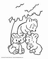 Bear Coloring Pages Wild Animals Playing Kids Animal Cubs Color Sheet Honkingdonkey Print Popular Comments sketch template