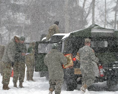 national guard called   winter storm pummels northeast article  united states army