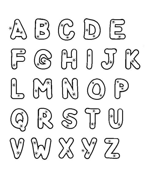 printable alphabet letters  color  theme   letter