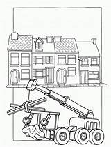 Kraan Kleurplaten Kleurplaat Bouwen Huizen Bouw Uitprinten Downloaden sketch template