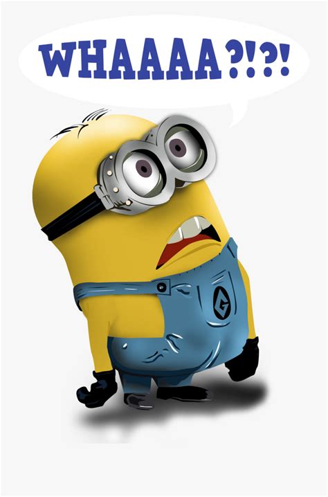 collection   minions confused minion  transparent clipart