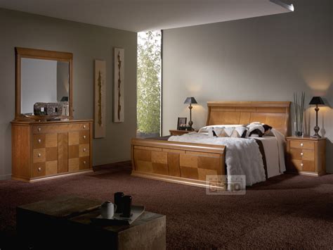 chambre avec meuble en bois