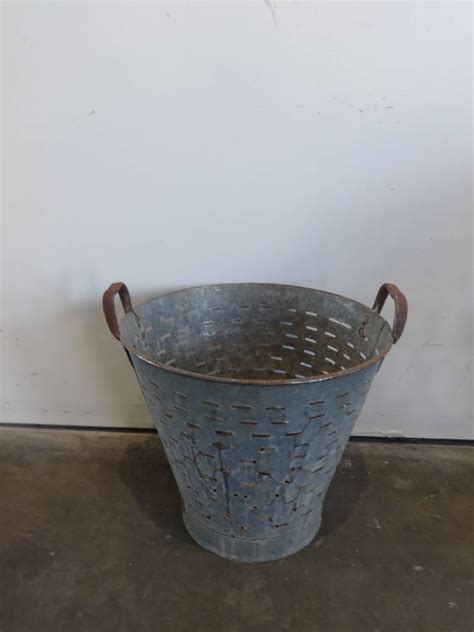 industrial metal bucket olive strainer sarasota