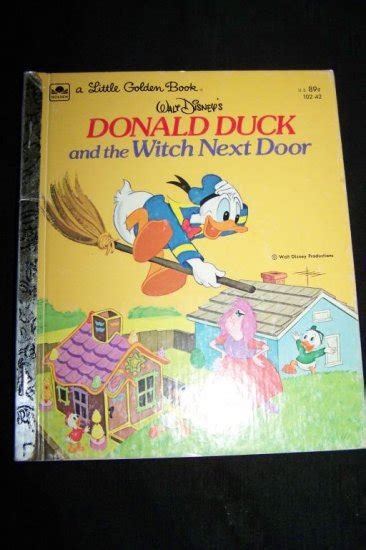 disney donald duck and witch next door little golden book