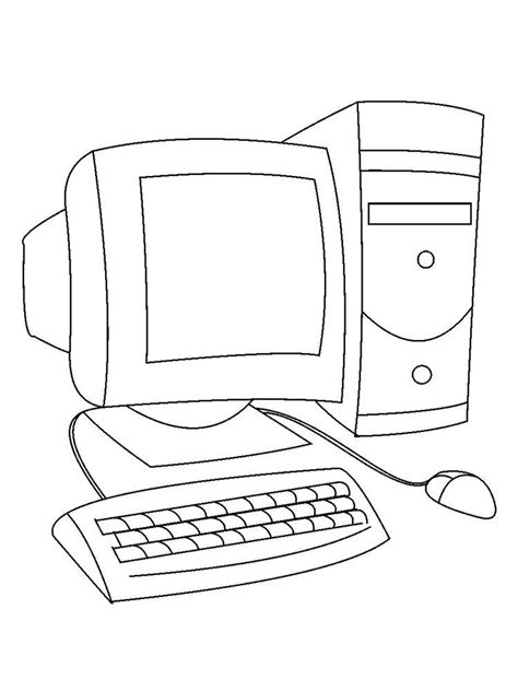 computer coloring page kids printable coloring pages coloring pages