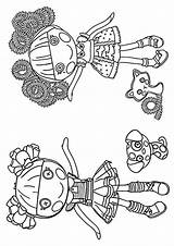 Lalaloopsy Coloring Pages Books Printable sketch template