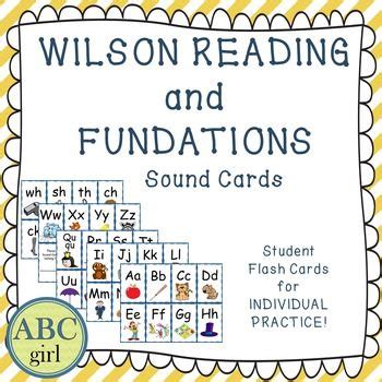 wilson reading  wilson fundations alphabet sound cards