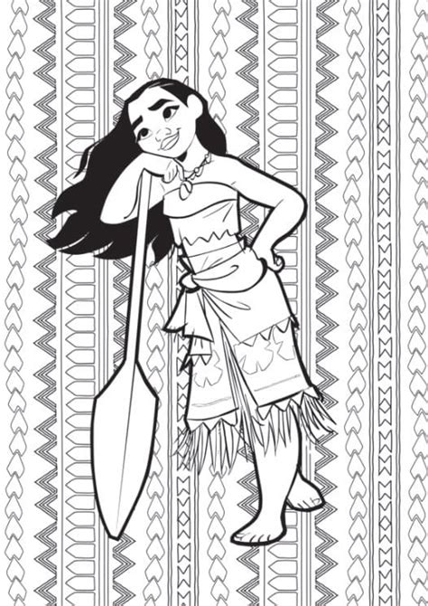 lovely moana coloring page  printable coloring pages  kids