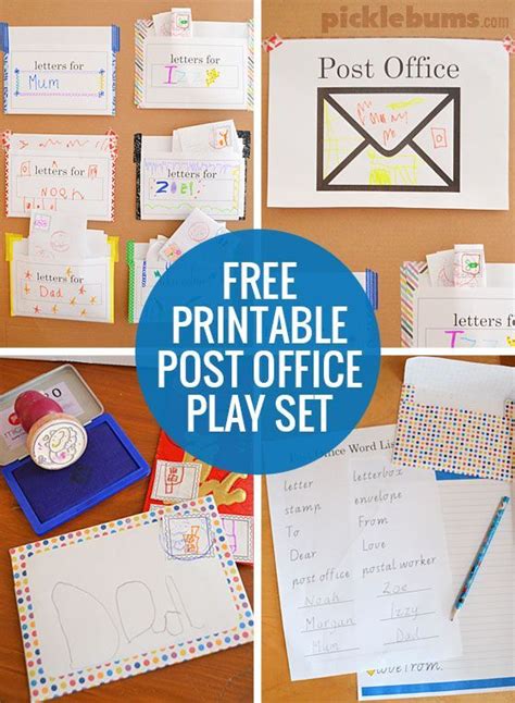 printable post office dramatic play printable templates