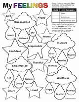 Feelings Activities Coping Skills Emotions Coloring Worksheets Therapy Group Counseling Social Kids Work Understanding School Emotional Cbt Play Life Anger sketch template