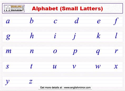 english alphabet capital  small letters english mirror