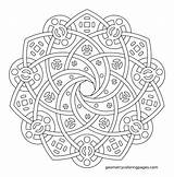 Coloring Pages Geometric Geometry Adults Mandala Sacred Imgur Age Adult Printable Pattern Book Complex Colouring Color Grown Books Library Clipart sketch template