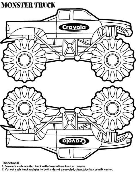 monster truck coloring page   large wheels   front