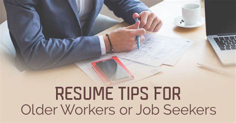 resume tips  older workers  job seekers wisestep