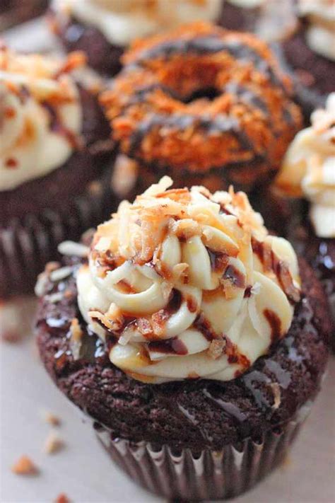 samoa cupcakes recipe brown sugar food blog