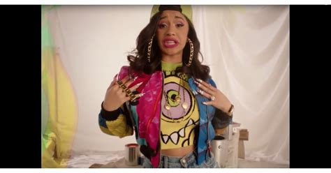 cardi b s nails in finesse cardi b s sexy music video nails