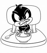 Coloring Pages Duck Daffy Baby sketch template