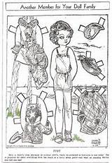 Paper Dolls Children Doll Appeared Brock Judy Rollo Laura Members April Series Family Two sketch template