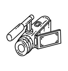 camera sign black  white icon royalty  vector image