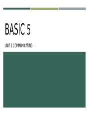 basic  unit pptx basic  unit  communicating alright awful  vocabulary common adjectives