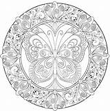 Mandala Coloring Pages Hard Printable Adults Butterfly Wolf Color Difficult Detailed Flower Complex Books Getcolorings Print Lotus Getdrawings Colorin Colorings sketch template
