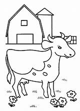 Coloring Dairy Cow Pages Farm Cows Barn Yard Netart Kids Library Popular sketch template