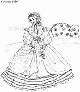 Coloring Pages Pioneer Template Family Girl sketch template