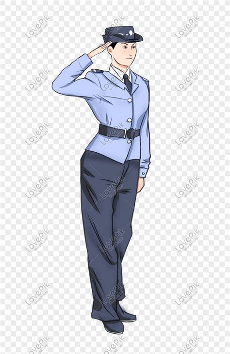 Uniform Gambar Polis Kartun 24 Cartoon Captain Respectful