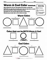 Worksheet Warm Cool Color Preview sketch template