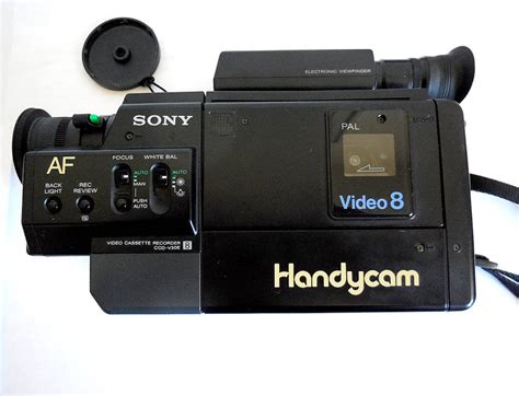 sony ccd ve vintage mm handycam camcorder video  camera etsy
