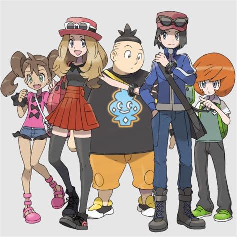 Main Characters From Pokemon X And Y Pokemon Manga