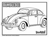 Bumblebee Drawing Beetle Vw Draw Coloring Mode Vehicle sketch template