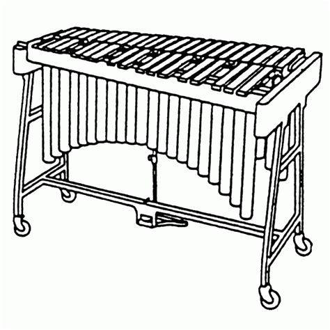 xylophone coloring page coloring home