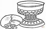 Bread Coloring Wine Communion Pages Printable Clipart Color First Chalice Catholic Eucharist sketch template