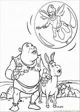 Shrek Coloring Pages Donkey Popular sketch template