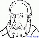 Galileo Galilei Draw Step Drawing Sketch Gif Tutorial sketch template