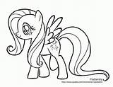 Coloring Fluttershy Pages Pony Little Comments sketch template