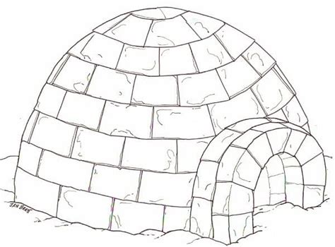 igloo  kids coloring page  printable coloring pages  kids