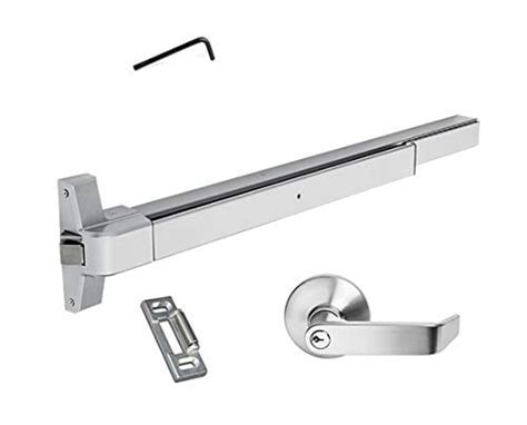 dynasty hardware push bar panic exit device aluminum  exterior lever walmartcom