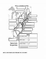 Colonies Map Coloring sketch template