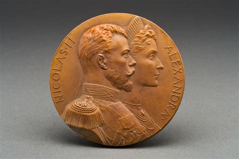 french bronze nicholas and alexandra commemorative medal 1896