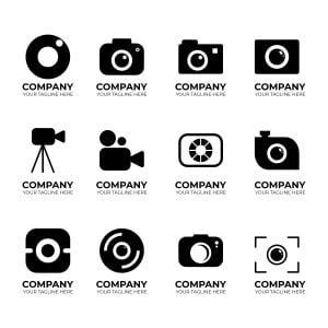 photography logo set graphicsfamily