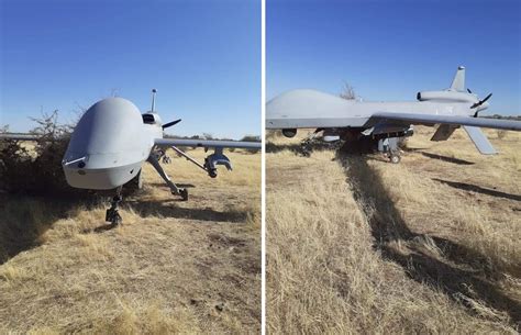 army mq  drone conducted emergency landing  niger