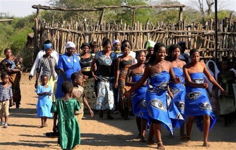 real families attending a traditional malawian wedding